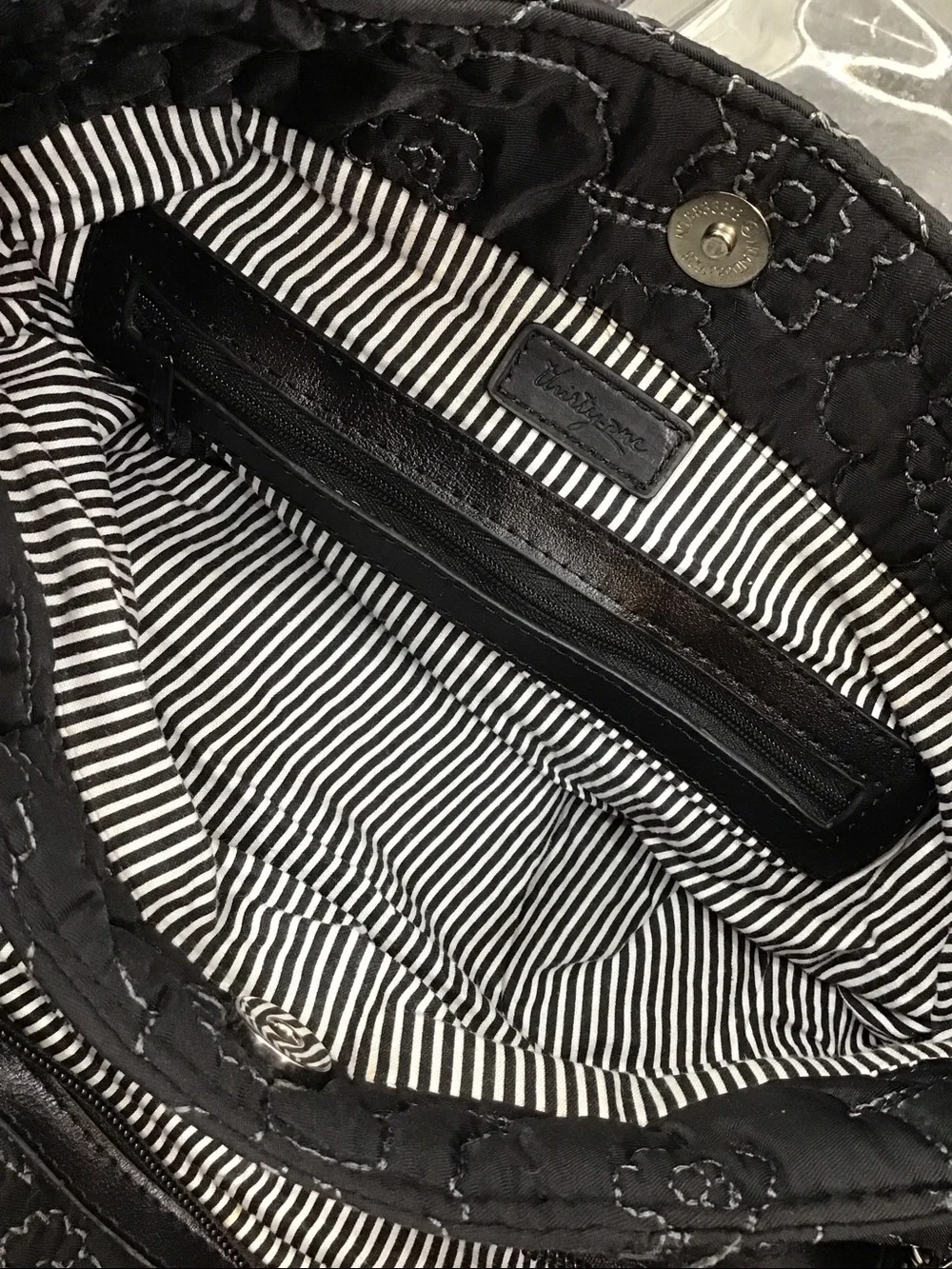 Thirty One quilted 5th Ave poppy hobo shoulder bag